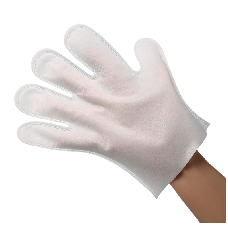 Islak ve kuru kullanım, viskoz ve polyester spunlace tek kullanımlık dengesiz eldiven